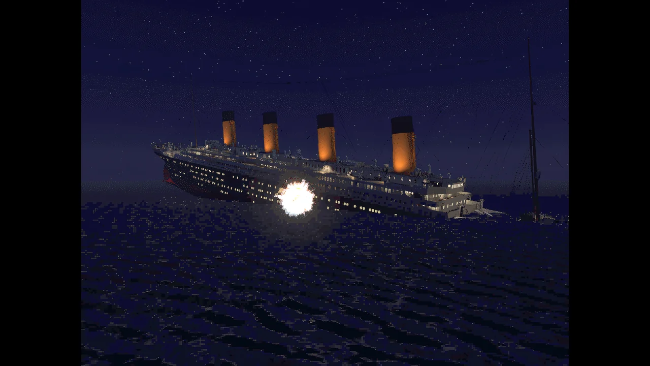 Explosion at the waterline
